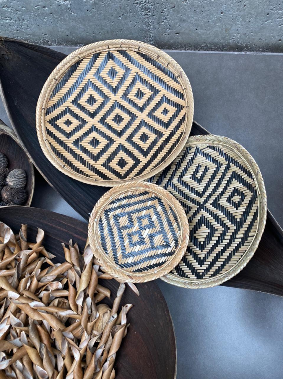 Platos Decorativos Ye’kuana (Waja) x3