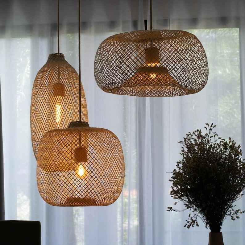 Trío de Lámparas Gota Flexible – Edición Artesanal